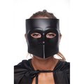 Perfectpretend Matter Black Full Face Bauta Style Plastic Mask PE2606763